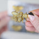 Gold Bee Magnets