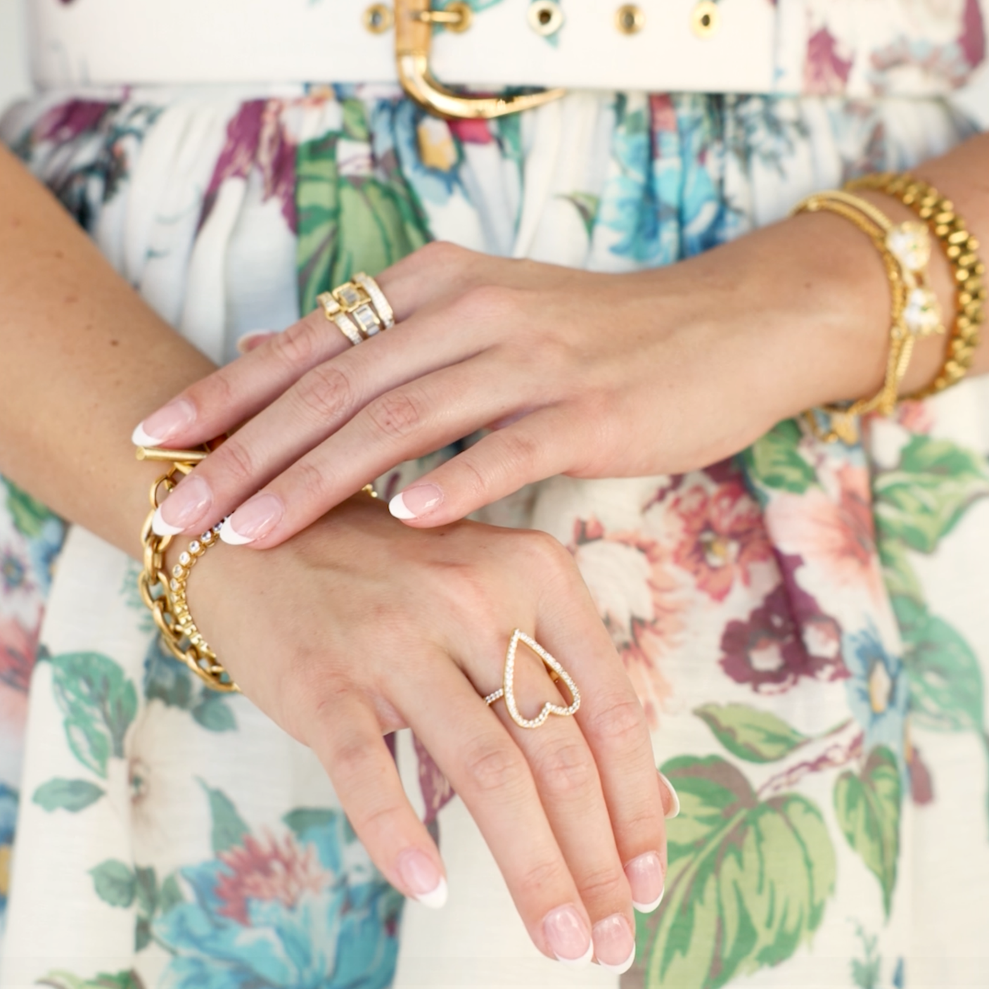 Buckle Up Cocktail Ring