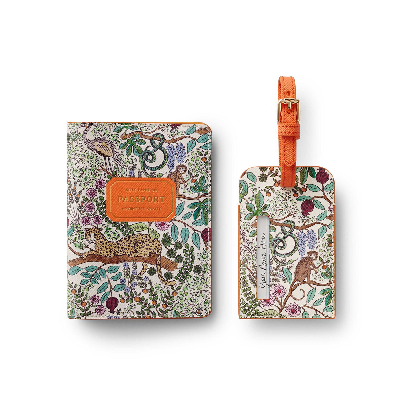 Safari Passport Cover & Luggage Tag Set