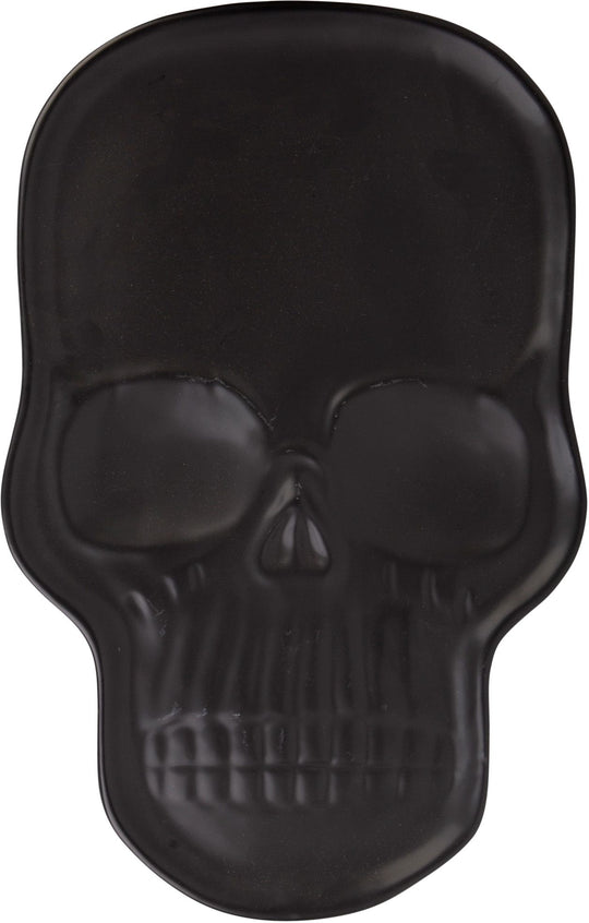 Matte Black Skull Platter