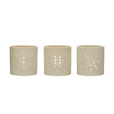 Snowflake Tealight Holder Set