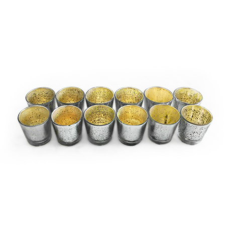 Mercury Glass Votives Set