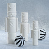 White Ceramic Nutcrackers