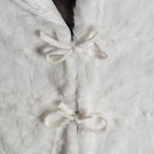 Faux Snow Fox Tree Skirt