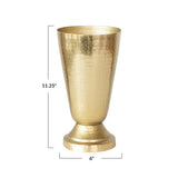 Gold Hammered Vase