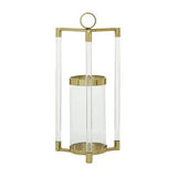 Gold Pillar Candle Lanterns