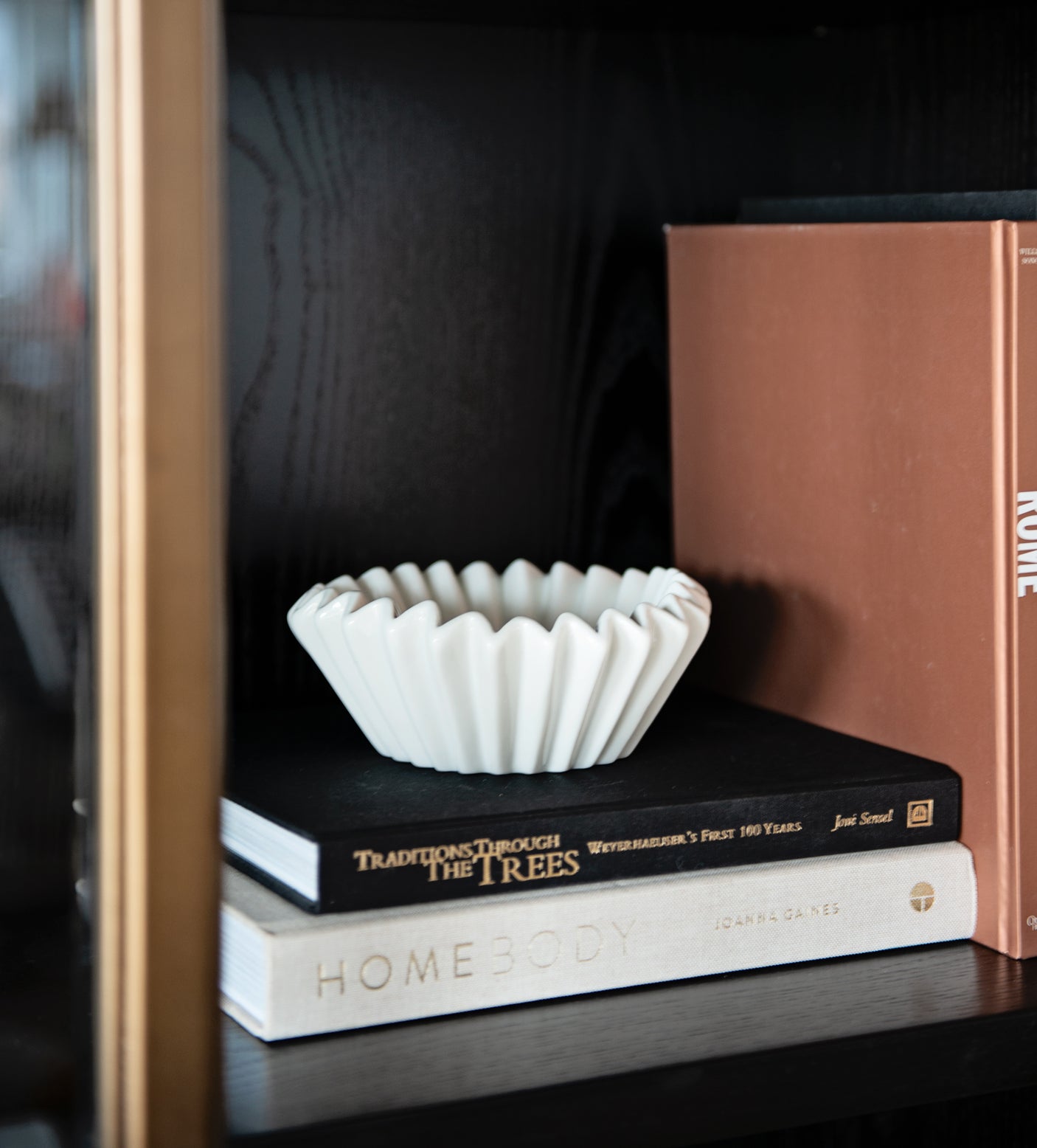 White Fluted Bowl